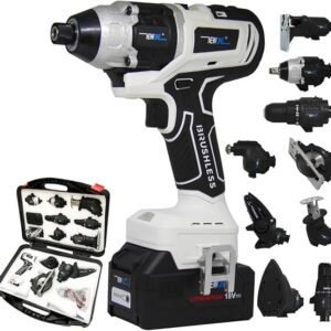Electric Screwdriver Kit with Tools 12 in 1 – Ideal for Home Repairs and Maintenance - White